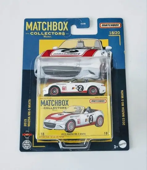 Matchbox  2022 Collector Series 18 of 20 2015 Mazda Mx-5 Miata white