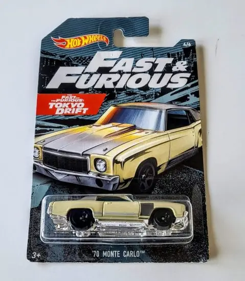 Hot Wheels 2019 fast 7 Furious Walmart Series - 4 of 6 - 1970 Monte Carlo brown - FYY53