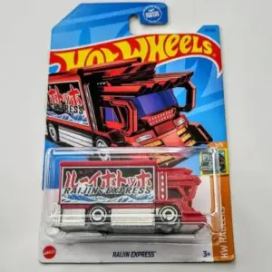 Hot Wheels 2023 HW Haulers 1 of 5 Raijin Express red treasure hunt HKK98