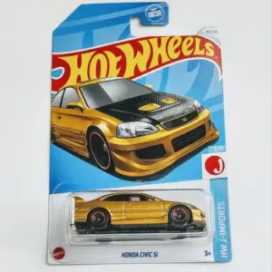 Hot wheels 2024 HW J-imports 2 of 10 Honda Civic Si gold black carbon fiber hood HTC41
