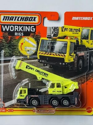 Matchbox 2024 Working Rigs 4 of 16 MBX Mobile Crane (Van Deliter) green HVV09