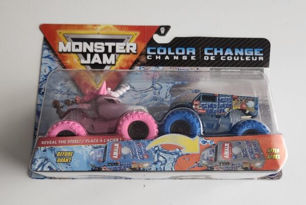 Monster jam Color Change - Sparkle Smash vs Ice Cream