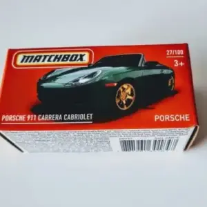 Matchbox 2022 Power Grabs MBX Highway 27 of 100 Porsche 911 Carrera Cabriolet green HFV47
