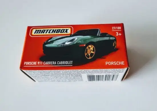 Matchbox 2022 Power Grabs MBX Highway 27 of 100 Porsche 911 Carrera Cabriolet Green HFV47