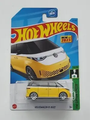 Hot Wheels 2023 HW Green Speed 10 of 10 Volkswagen ID. Buzz yellow HKG51