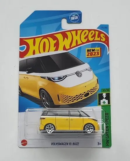 Hot Wheels 2023 HW Green Speed 10 of 10 Volkswagen ID. Buzz yellow HKG51