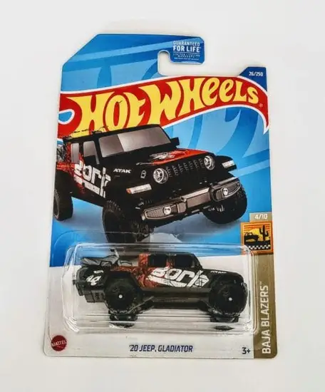 Hot Wheels 2022 Baja Blazers 4 of 10 2020 Jeep Gladiator (Borla Performance Black) HCT50