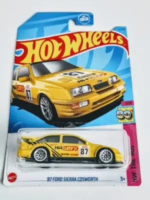Hot wheels 2023 HW The 80s 1 of 10 - 1987 Ford Sierra Cosworth yellow HKL51 (Kroger exclusive)