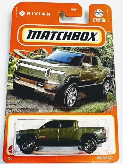 Matchbox 2024 - 17 of 100 MBX Highway Rivian R1T pickup truck forest green HKW56