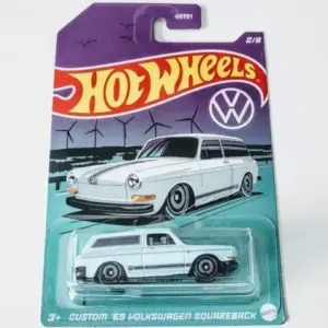 Hot Wheels 2022 Volkswagen Series 2 of 8 custom 1969 Volkswagen Squareback blue HDH41