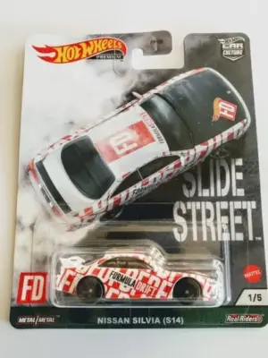 Hot Wheels 2021 Car Culture Slide Street 1 of 5 Nissan Silva (S14) GRJ82 Formula Drift