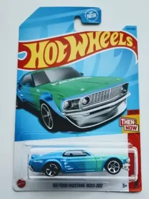 Hot wheels 2023 Then and Now - 10 of 10 - 1969 Ford Mustang Boss 302 falken race team blue - HKJ48 Hot wheels 2023 Then and Now - 10 of 10 - 1969 Ford Mustang Boss 302 falken race team blue - HKJ48