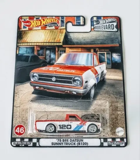 Hot Wheels 2022 Car Culture Boulevard Mix I 46 of 50 1975 BRE Datsun Sunny Truck (B120) HCR11