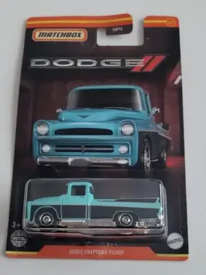 Matchbox 2022 Dodge Series Mix 2 - 12 of 12  Dodge Sweptside pickup blue HFJ35