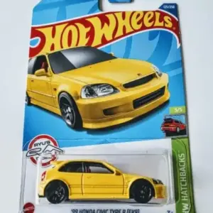 Hot Wheels 2022 HW Hatchbacks 5 of 5 Honda Civic Type-R EK9 yellow HCT98