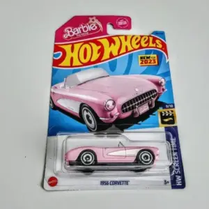 Hot wheels 2023 HW Screen Time 9 of 10 Barbie the Movie 1956 Corvette pink HKG52