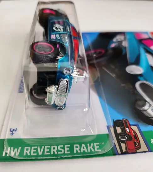 Hot wheels 2024 HW Reverse Rake 4 of 5 Volvo P1800 Gasser turquoise Super Treasure Hunt HFT37 w/protector