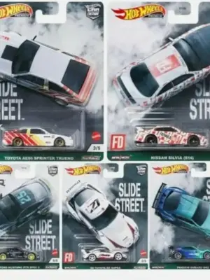 Hot Wheels 2021 Car Culture Slide Street Set of 5