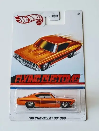 Hot Wheels 2022 Flying Customs 1969 Chevelle SS 396 Orange HDG54