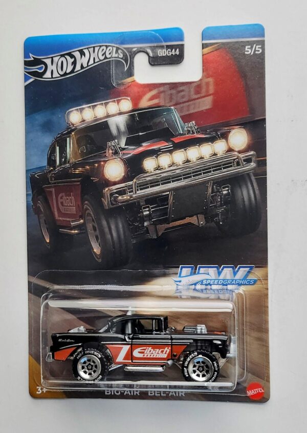 Hot wheels Silver Line 2024 HW Speed Graphics Series GDG44-957J - 5 of 5 Big Air Bel-Air black  (Eibach) HRT05