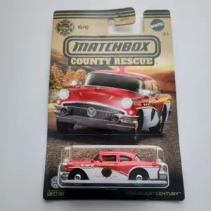 Matchbox 2023 County Rescue Series 6 of 6 1956 Buick Century red HVR94 Matchbox 2023 County Rescue Series 6 of 6 1956 Buick Century red HVR94