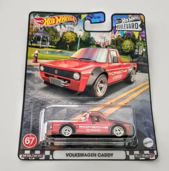 Hot Wheels Premium 2023 Boulevard Mix P 67 of 70 Volkswagen Caddy red HKF13