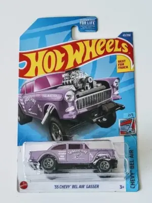Hot Wheels 2022 Chevy Bel Air Series 2 of 5 1955 Chevy Bel Air Gasser Trassic 5 Purple