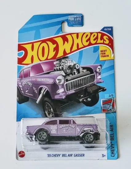 Hot Wheels 2022 Chevy Bel Air Series 2 of 5 1955 Chevy Bel Air Gasser Trassic 5 Purple