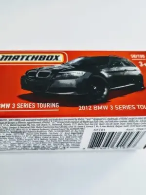 Matchbox 2022 Power Grabs MBX Highway 58 of 100 2012 BMW 3 Series Touring Black HFT81