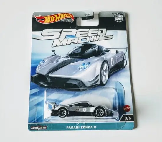 Hot Wheels 2023 Car Culture Speed Machines 3 of 5 Pagani Zonda R gray HKC42