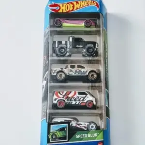Hot Wheels 2022 5 pack Speed Blur HFV84 - Ford F-150,  Power Wagon, Custom Van
