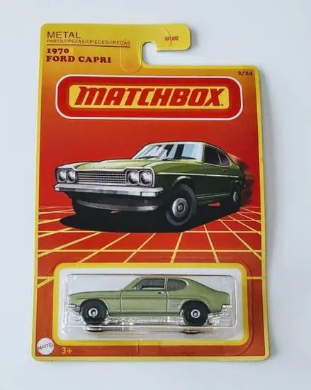 Matchbox 2022 Retro Series 2 of 24 1970 Ford Capri Green HFH89
