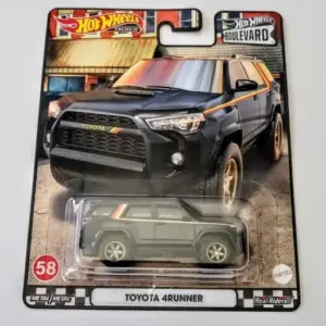 Hot Wheels 2022 Car Culture Boulevard Mix M 58 of 60 Toyota 4Runner black (40th anniversary) HCR18