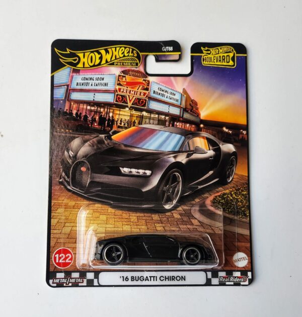 Hot wheels 2025 Boulevard 958B 2016 Bugatti Chiron black JBL20