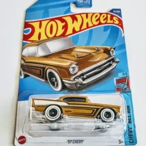 Hot Wheels 2022 Chevy Bel-Air Series 3 of 5 1957 Chevy gold