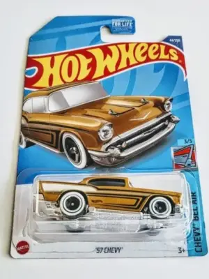Hot Wheels 2022 Chevy Bel-Air Series 3 of 5 1957 Chevy Gold