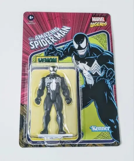 Marvel legends retro 3.75 inch Action figure - Amazing Spiderman Venom F3816 (unpunched card)