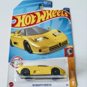 Hot Wheels 2022 HW Turbo 5 of 10 - 1994 Bugatti Eb110 SS Yellow HCT67