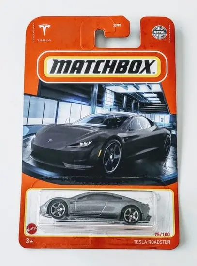 Matchbox 2022 MBX Showroom 75 of 100 Tesla Roadster grey HFP14