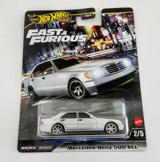 Hot wheels 2024 Fast and furious premium mix G 2 of 5 Mercedes-Benz 500 SEL gray HRT94
