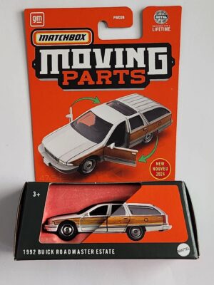 Matchbox 2024 Moving Parts 47 of 54 - 1992 Buick Roadmaster Estate white/wood HVM86