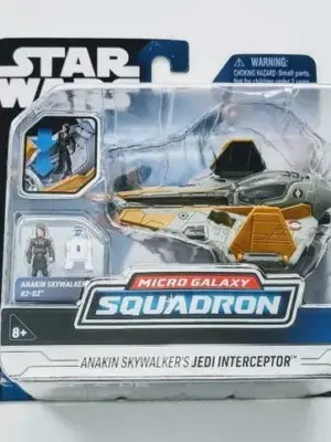 Star Wars Micro Galaxy Squadron Series 3 #0057 Anakin Skywalkers Jedi Interceptor SWJ0074