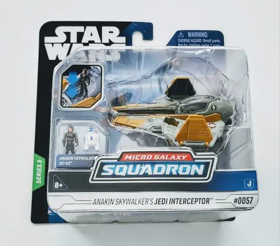 Star Wars Micro Galaxy Squadron Series 3 #0057 Anakin Skywalkers Jedi Interceptor SWJ0074