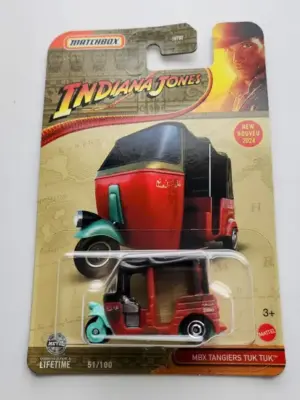 Matchbox 2024 51 of 100 Indiana Jones MBX Tangiers Tuk Tuk red HVL03