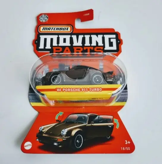 Matchbox 2022 Moving Parts 18 of 50 1980 Porsche 911 turbo copper brown HFM64