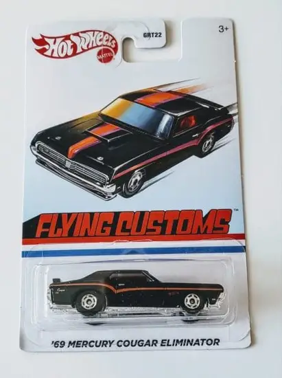 Hot Wheels 2022 Flying Customs mix 1- 1969 Mercury Cougar Eliminator black HDG55