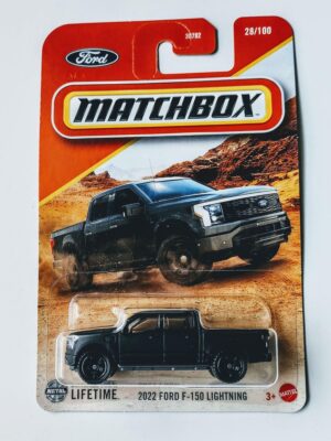 Matchbox 2025 - 28 of 100- 2022 Ford F-150 Lightning matte black JFR96