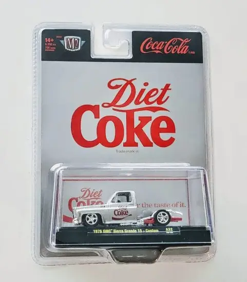 M2 Machines Coca-Cola Series 52500 release A32 - 1976 Sierra Grande 15 Custom silver 2329