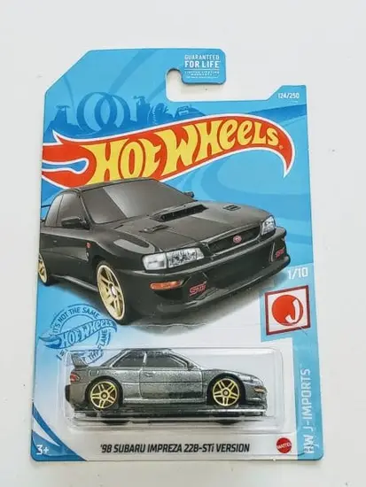 Hot Wheels 2021 HW J-imports 1998 Subaru Impreza 22b STi-Version dark  gray GTC74