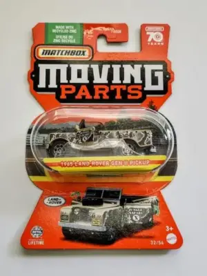 Matchbox 2023 Moving Parts 33 of 56 - 1965 Landrover Gen II Pickup brown (Jungle Safari)